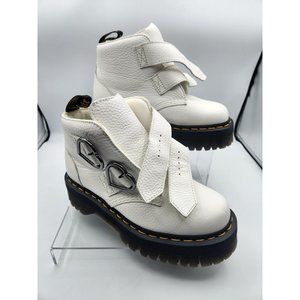 Dr. Martens Devin Heart Air Wair Bouncing Soles - White Size US 7